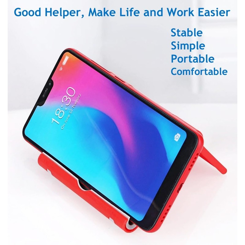 JUSDIQIR Cell Phone Stand for Desk Foldable Cell Phone Holder