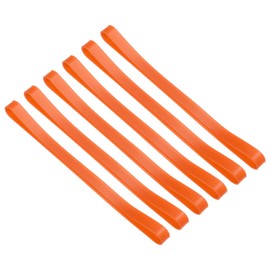 PATIKIL Towel Bands, 6 Pack Elastic Towel Clips Cruise Essentials Windproof Silicone Beach Towel Straps for Beach Pool Cruise Chairs, Orange