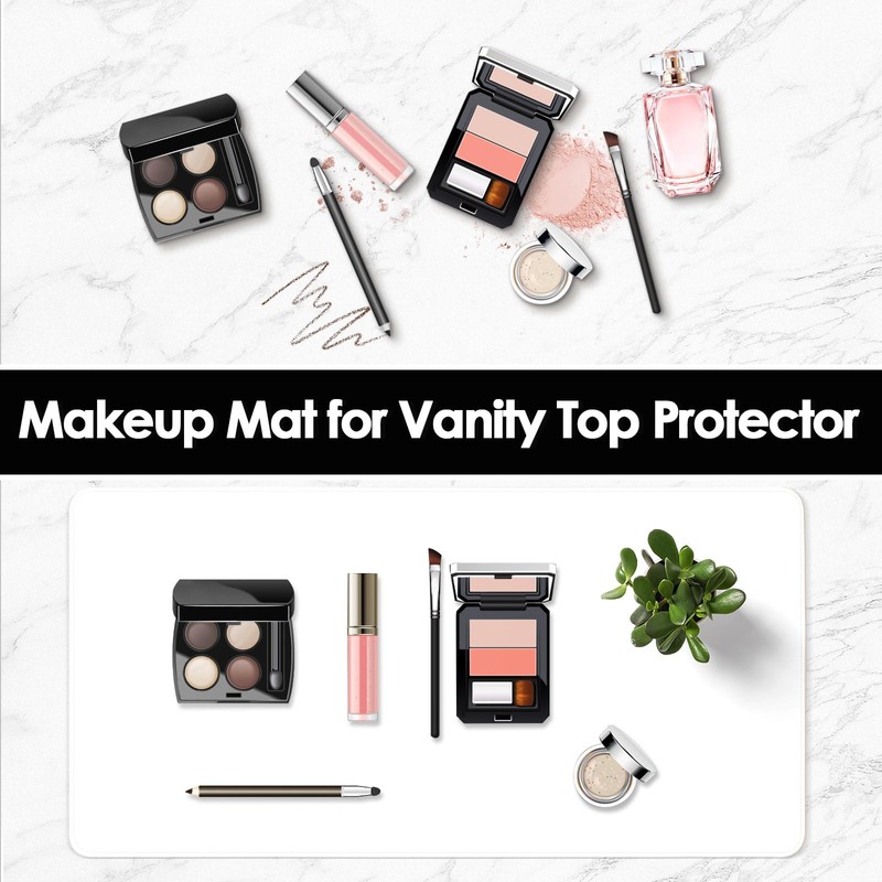 Makeup Mat for Vanity to Protect Desk Top 23.6 x