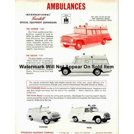 International Ambulance Sales Brochure Photograph Print 8.5x11"