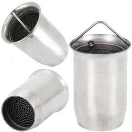 Ailunate Inner Silencer, Bike Baffle Muffler, Catalytic Noise-Cancelling Type, General Purpose, Volume Adjustment, Noise Reduction, Stainless Steel Insert (For 2.0 inches (50.8 mm)
