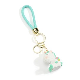 Tranbath Unicorn Keychain with Pendant, Cute and Inspirational, Small Gifts for Women, Good Friend Birthday Gifts, Travel Accessories, Friendship Keyring, Fits Car Keys, Unique Holiday Gifts
