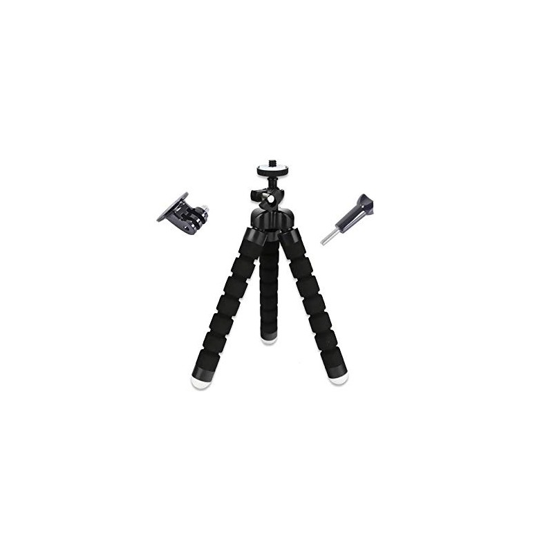 Octopus Tripod Mount for GoPro Hero 13/12/11/10/9/8/7/6/5/4/3/MAX (Black)