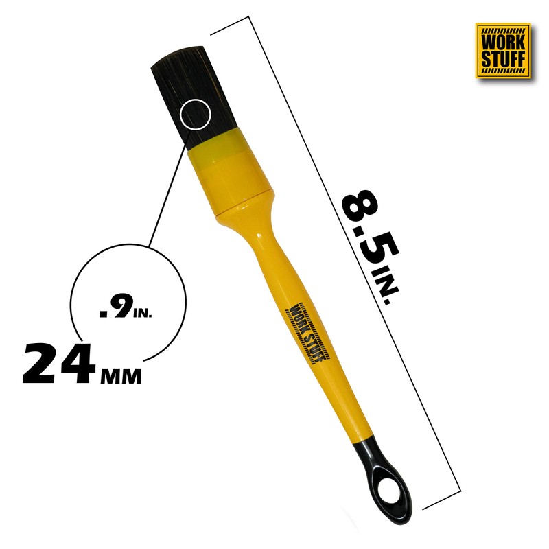 Work Stuff Juego de 4 cepillos para detallar, cerdas sintéticas,