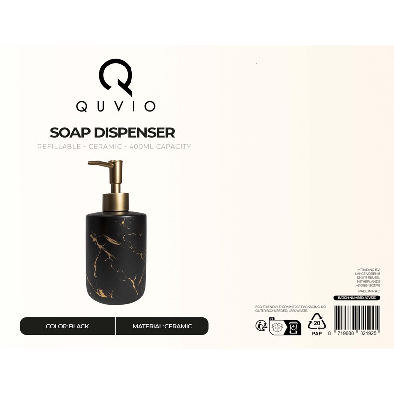 QUVIO Soap Dispenser / Soap Holder / Hand Soap Dispenser