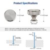 JOY DECOR 30 Pack Stainless Steel Kitchen Cabinet Hardware Knobs