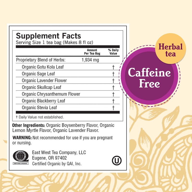 Yogi Tea - Relaxed Mind (6 Pack) - Supports Tranquility