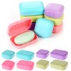 YoungerY (1pc Travel Portable Soapbox Drain Soap Box with Cap