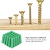 Green Plastic Masonry Screw, 100Pcs Plastic Expansion Screw Expansion Tube
