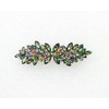 Faship Volcano Rainbow Multicolors Rhinestone Crystal Flower Barrette Clip