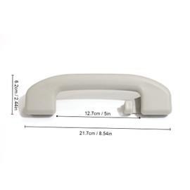 Krobelus Auto lnterior Roof Pull Grab Handle Assist Exclusively for Nissan 73940-6CA0A (with Coat Hook Type 1Pcs, Light Gray)