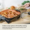 BELLA Electric Ceramic Titanium Skillet, Roast, Fry and Steam, Healthy-Eco