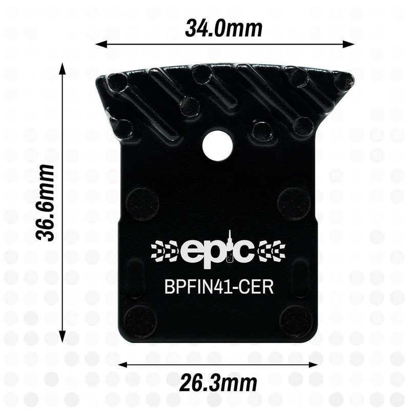 epic Disc Brake Pads with Cooling Fins | L02A, L03A,