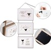 4x6 Collage Hanging Triple Picture Frames Set, 3 Opening Vertical