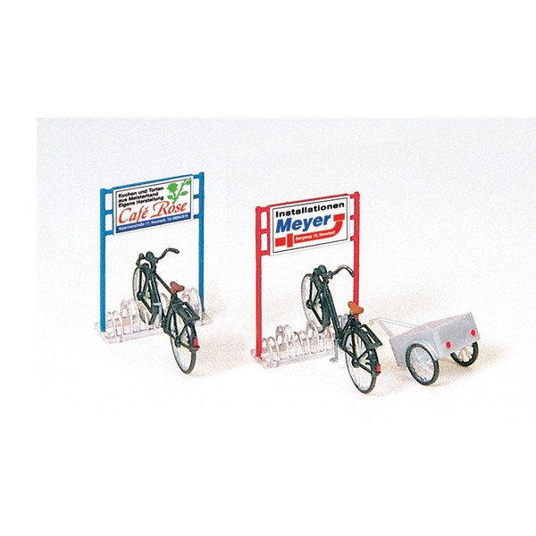 Preiser 1/87 th – pr17163 – Modelleisenbahnen – Porte-bicyclette, Fahrräder,