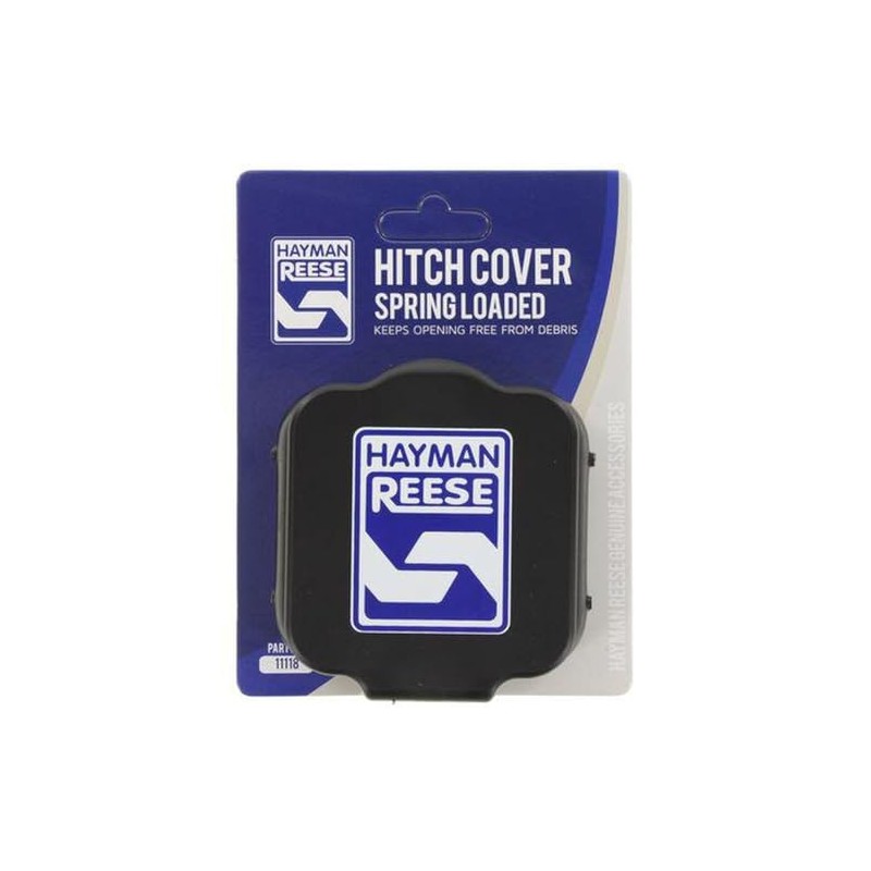 HAYMAN REESE Black Hitch Mount Cover W/Spring Loaded Cover For