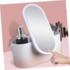 PACKOVE Portable LED Makeup Mirror Organizer Compact Cosmetic Storage Box