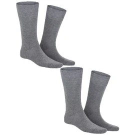 KUNERT Men's Socks (Pack of 2), Silver-mel.