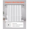 8G Heavy-Duty White PEVA Shower Curtain Liner 2-Pack Waterproof Plastic