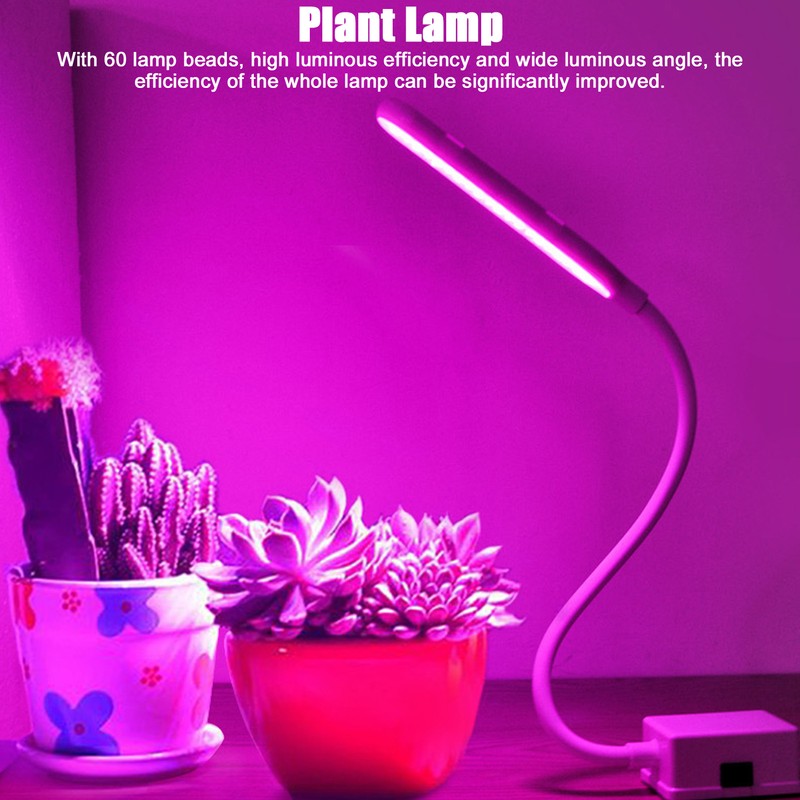 LED Plant Lamp USB Powered 360° Adjustable Plant Growing Lamp