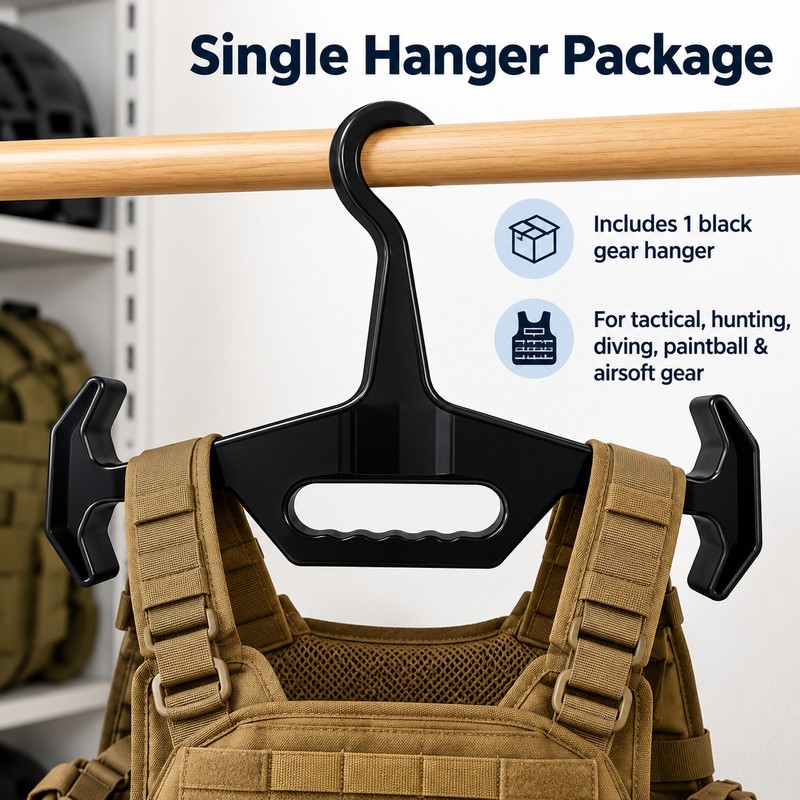 Heavy Duty Tactical Vest Hanger for Hunting & Outdoor Gear