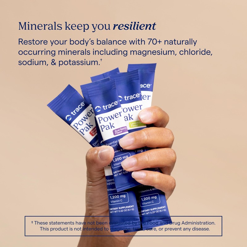 Trace Minerals Power Pak Multivitamin and Multimineral Packets - Electrolyte