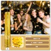 5-Pack Gold Confetti Poppers, 12-Inch Recyclable Confetti Cannons for Weddings,