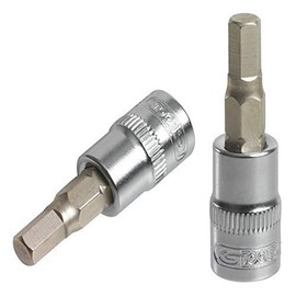 KS TOOLS 922.1463 Ultimate Hex Screwdriver Socket 1/4 Inch, L.37 mm - 5 mm