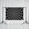 Printspree Black Spider Web Backdrop - 5x3ft Superhero Themed Photography
