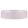 Checked Taffeta Ribbon - White/Pink (1 1/2")