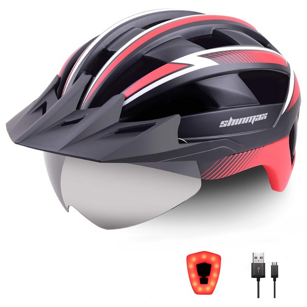 Shinmax Bicycle Helmet, CE Certificate, MTB Bicycle Helmet with LED