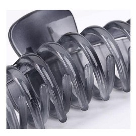 Liasun - Pinza de pelo acrílica de color gelatina de 3.3 pulgadas con fuerte agarre para el cabello para mujeres y niñas para cabello mediano o largo, Gris Claro