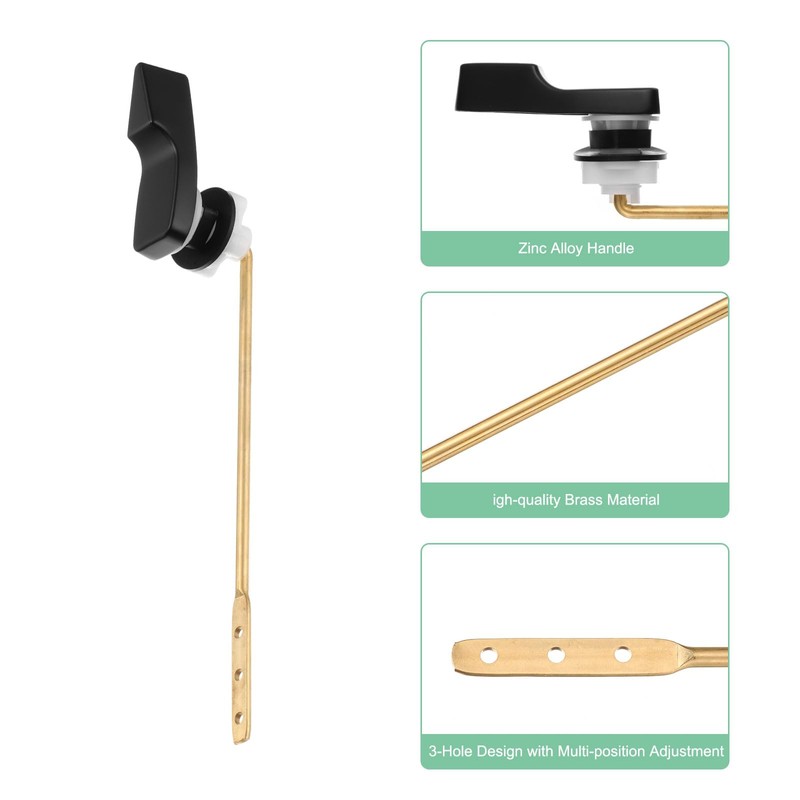 sourcing map Toilet Handle Replacement Kit, Universal Front Mount Toilet