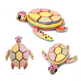 Turtle Fidget Clicker, Mechanical Clicker Shell, Sensory & Anxiety Stress Relief, Fruit & Multicolor Designs (Multi-Color 03)