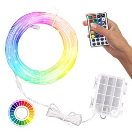 Badminton Net Light, 33ft LED Volleyball Net Outdoor String Lights with Remote, 17 Colors 7 Modes Waterproof Decorative Lights for Backyard Badminton Volleyball Game at Night(Net not Include)