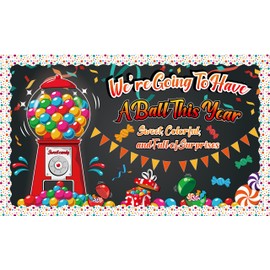 Back to School Gumball Machine Bulletin Board Decorations Welcome Candy Theme Classroom Cutouts Educational Learning Activities Wall Decor