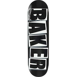Baker Skateboards Brand Logo Black / White Skateboard Deck - 8.25" x 31.875"