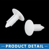 A ABSOPRO 7mm Hole Dia Bolt Rivets Bumper Clips Plastic