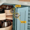 ANGSTROM 1-Pack Lazy Susan Cabinet Hinges, Full Overlay Soft-Closing Concealed