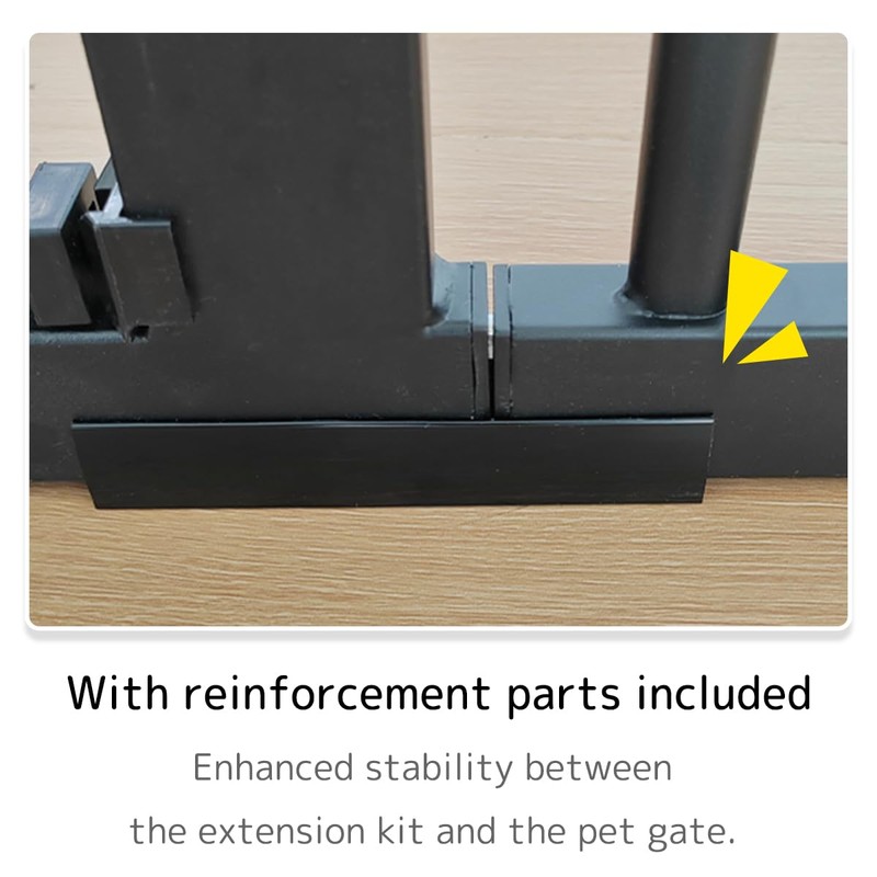 Lumizone Extra Tall Pet Gate 55.12" High Pressure Mounted 12.60"