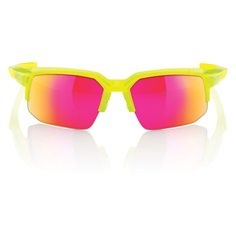 Inconnu 100% speedcoupe Sunglasses Unisex Adult, Yellow/Pink