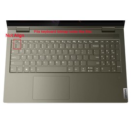 Silicone Keyboard Skin Compatible for Lenovo Yoga 7i 15.6, ideaPad 5 15.6", Lenovo Flex 5 15.6, Yoga Slim 7 15, ideaPad 3i 15, ideaPad Slim 7 15.6, ThinkBook 15p, ThinkBook 15 G2 G3 (Ombre Pink)