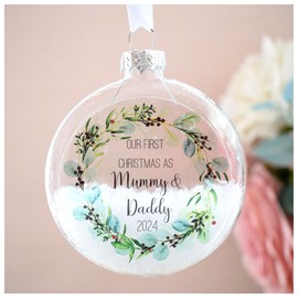 First Christmas as Mummy & Daddy 2023 Decoration. New Parents Tree Bauble Ornament. Handmade Keepsake