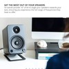 Kanto S4 Tilted Desktop Speaker Stands for Medium Bookshelf Speakers
