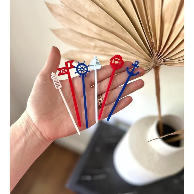 Nautical Food Pick - Skewer Set - Amount: Two Sets