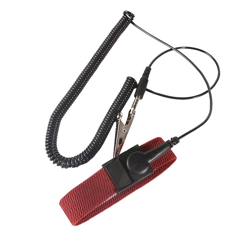 Anti Static Wrist Strap with Grounding Wire & Alligator Clip