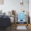 Bedside Commodes Mat, 23.6 x 19.7 Bedside Portable Toilet Mat