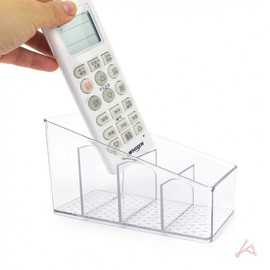 Transparent remote control organizer