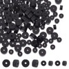 arricraft 143 Pieces Natural Black Onyx Beads, 2 Sizes, Dark