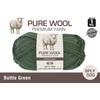 Yatsal Premium 3-Ply Pure Wool Yarn 50 g, Bottle Green